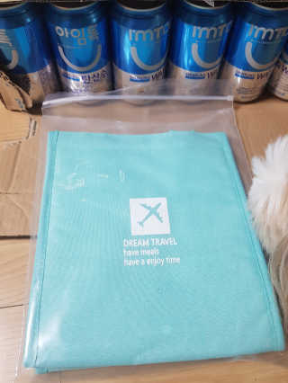 일화 아임톡 탄산수 355mlX24캔 + 보냉팩 증정이벤트 — 5점을 준 리뷰어가 2020년 4월 올린 사용 사진