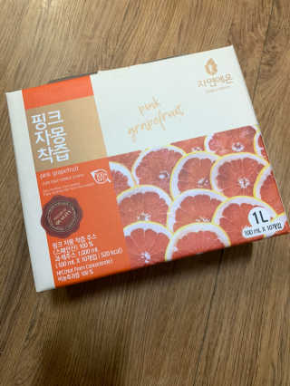 자연에온 핑크 자몽 착즙 100mL 10개입 2BOX — 4.5점을 준 리뷰어가 2020년 11월 올린 사용 사진