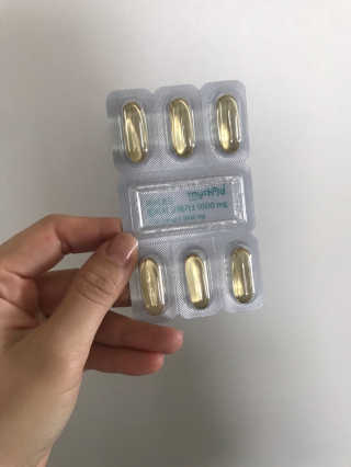 JW중외제약 마이코드 알티지 오메가3 1000 mg — 5점을 준 리뷰어가 2020년 7월 올린 사용 사진