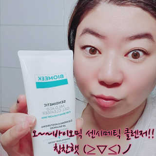 바이오믹 BIOMEEK SENSIMETIC MILD ACID CLEANSER — 5점을 준 리뷰어가 2020년 8월 올린 사용 사진