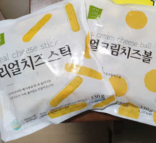 가치식탁 리얼치즈스틱, 리얼크림치즈볼 — 5점을 준 리뷰어가 2020년 5월 올린 사용 사진