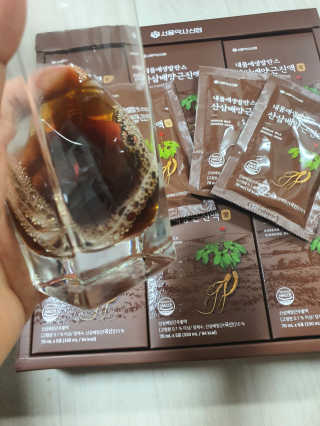 서울약사신협 약사신협_산삼배양근 진액_70ml x 30포 — 5점을 준 리뷰어가 2020년 9월 올린 사용 사진