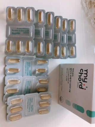 JW중외제약 마이코드 알티지 오메가3 1000 mg — 5점을 준 리뷰어가 2020년 7월 올린 사용 사진