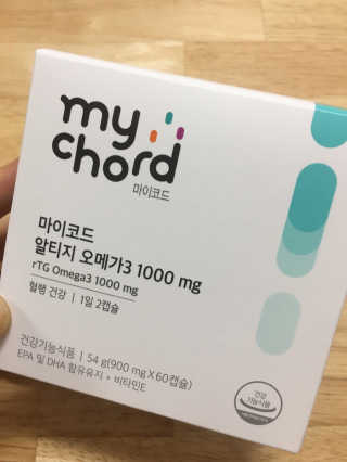 JW중외제약 마이코드 알티지 오메가3 1000 mg — 4점을 준 리뷰어가 2020년 7월 올린 사용 사진