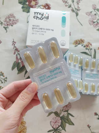 JW중외제약 마이코드 알티지 오메가3 1000 mg — 5점을 준 리뷰어가 2020년 7월 올린 사용 사진