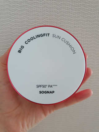 [소그냅] 빅 쿨링핏 썬쿠션 SPF 50+PA++++ — 5점을 준 리뷰어가 2020년 4월 올린 사용 사진