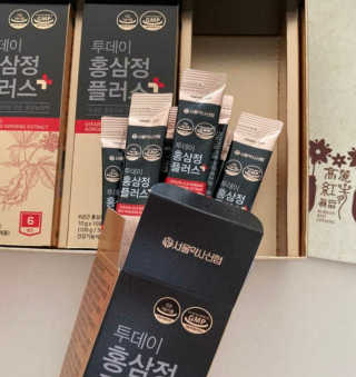 서울약사신협_투데이홍삼정플러스스틱_10g x 30포 — 5점을 준 리뷰어가 2020년 12월 올린 사용 사진