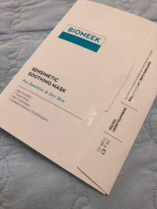 바이오믹 BIOMEEK SENSIMETIC SOOTHING MASK.S — 4.5점을 준 리뷰어가 2020년 6월 올린 사용 사진