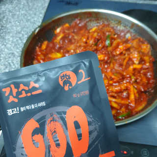 갓소스 만능양념소스 60gx4팩 1,2,3단계샘플러60gx3팩 — 5점을 준 리뷰어가 2020년 7월 올린 사용 사진
