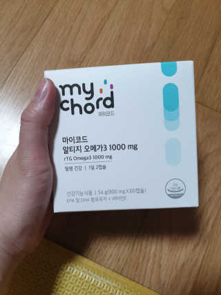 JW중외제약 마이코드 알티지 오메가3 1000 mg — 5점을 준 리뷰어가 2020년 7월 올린 사용 사진