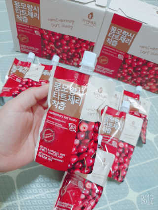 자연에온 몽모랑시 타트체리 착즙 100mL 10개입 2BOX — 5점을 준 리뷰어가 2020년 12월 올린 사용 사진