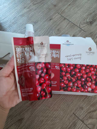 자연에온 몽모랑시 타트체리 착즙 100mL 10개입 2BOX — 5점을 준 리뷰어가 2020년 9월 올린 사용 사진