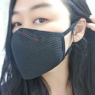바딕 리얼 3D 항균 필터교체 마스크_30일 패키지 — 5점을 준 리뷰어가 2020년 11월 올린 사용 사진