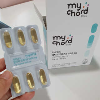 JW중외제약 마이코드 알티지 오메가3 1000 mg — 5점을 준 리뷰어가 2020년 10월 올린 사용 사진