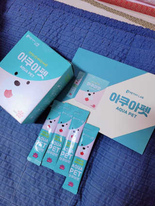 펫시랩 반려견용 액상 프리바이오틱스 아쿠아펫 — 5점을 준 리뷰어가 2020년 12월 올린 사용 사진