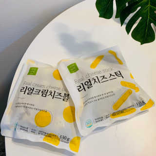가치식탁 리얼치즈스틱, 리얼크림치즈볼 — 5점을 준 리뷰어가 2020년 11월 올린 사용 사진