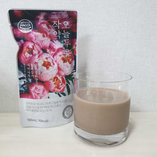 약콩과 작두콩으로 만든 오늘두유 작약 리뷰 사진