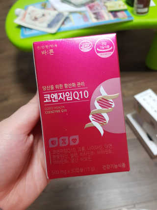 건강한약속 바른 바른 코엔자임Q10 — 5점을 준 리뷰어가 2020년 5월 올린 사용 사진