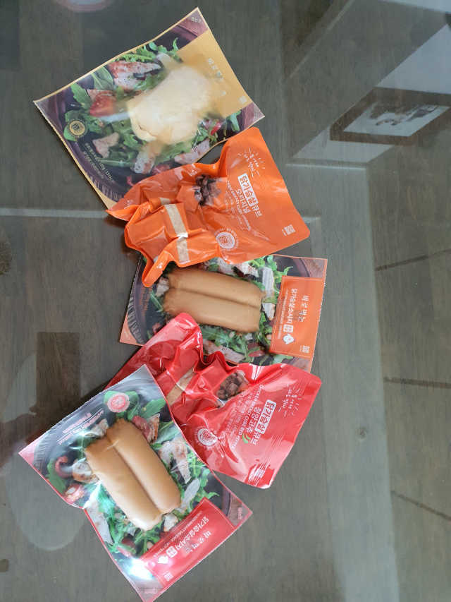 [아침몰] 바로 먹는 실온보관 닭가슴살 소시지 큐브 5팩 리뷰 사진