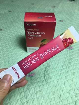 뉴틴 타트체리 콜라겐 스틱 20g X 30포 — 5점을 준 리뷰어가 2020년 8월 올린 사용 사진