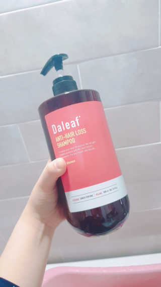 달리프 진저 베러 퍼퓸 탈모 완화 샴푸 1000ml 향 3종 — 5점을 준 리뷰어가 2020년 12월 올린 사용 사진