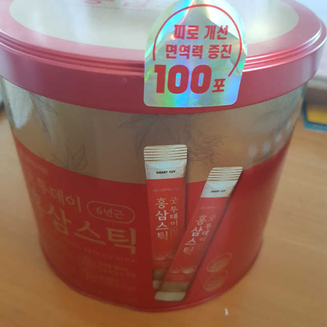 서울약사신협_굿투데이홍삼스틱_10ml x 100포 리뷰 사진