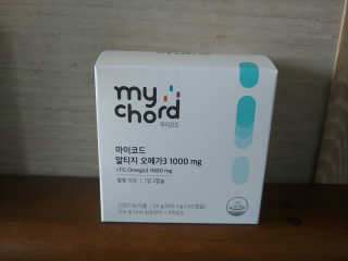 JW중외제약 마이코드 알티지 오메가3 1000 mg — 5점을 준 리뷰어가 2020년 7월 올린 사용 사진