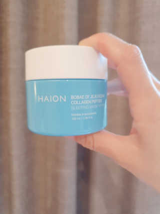바르는콜라겐 하이온 제주바다보배 슬리핑마스크 100mL — 4점을 준 리뷰어가 2020년 5월 올린 사용 사진