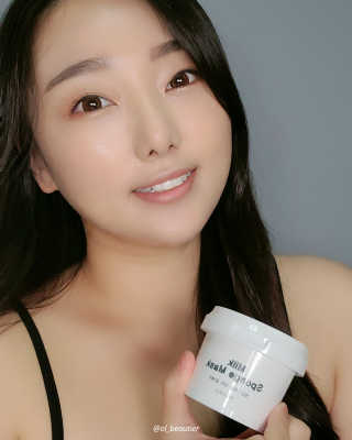 리더스코스메틱 리더스 밀크 스폰지 마스크 — 5점을 준 리뷰어가 2020년 12월 올린 사용 사진