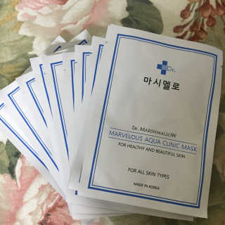 닥터마시멜로 닥터마스멜로 마블러스 아쿠아 클리닉 마스크 — 5점을 준 리뷰어가 2020년 8월 올린 사용 사진