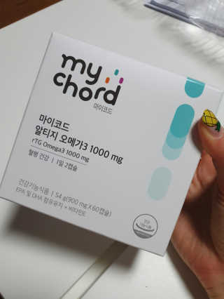 JW중외제약 마이코드 알티지 오메가3 1000 mg — 5점을 준 리뷰어가 2020년 7월 올린 사용 사진