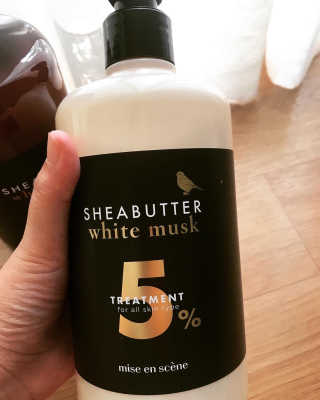 미쟝센 시어버터 샴푸, 트리트먼트 화이트머스크향 — 5점을 준 리뷰어가 2020년 9월 올린 사용 사진