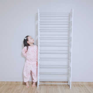 바네스데코 DIY 오픈 10단 신발 정리대 화이트 — 5점을 준 리뷰어가 2020년 5월 올린 사용 사진