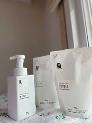 [생활공작소]핸드워시 용기 500ml 1개+리필 400ml 2개 — 5점을 준 리뷰어가 2020년 9월 올린 사용 사진