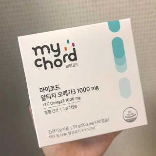 JW중외제약 마이코드 알티지 오메가3 1000 mg — 4점을 준 리뷰어가 2020년 9월 올린 사용 사진