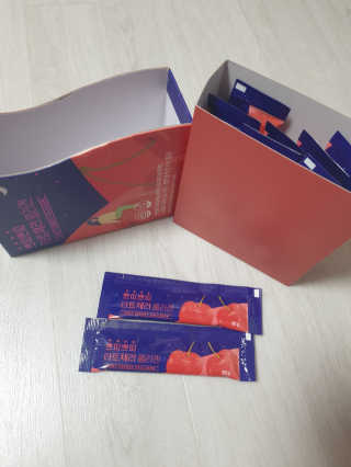서울약사신협_쁘띠쁘띠타트체리콜라겐_20g x 14포 — 4.5점을 준 리뷰어가 2020년 12월 올린 사용 사진