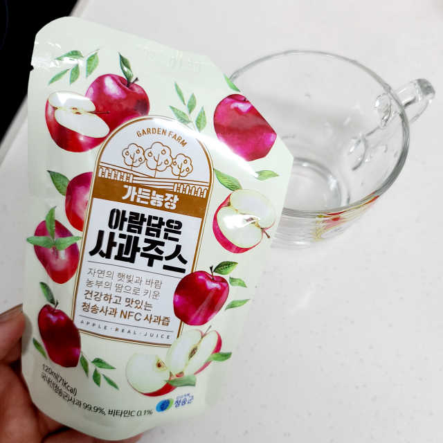 [가든농장] 아람담은 사과주스 120ml x 15포 리뷰 사진