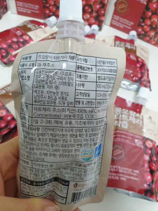 자연에온 몽모랑시 타트체리 착즙 100mL 10개입 2BOX — 5점을 준 리뷰어가 2020년 10월 올린 사용 사진