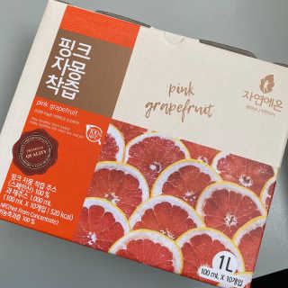 자연에온 핑크 자몽 착즙 100mL 10개입 2BOX — 5점을 준 리뷰어가 2020년 11월 올린 사용 사진