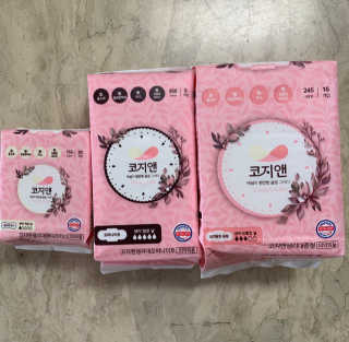 코지앤 생리대 체험 패키지 — 5점을 준 리뷰어가 2020년 10월 올린 사용 사진