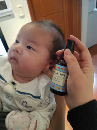 넬리티어 뉴질랜드 아기 마사지오일 50ml — 5점을 준 리뷰어가 2020년 4월 올린 사용 사진