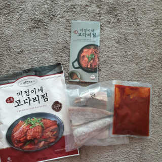 미정이네 코다리찜 [미정이네] 코다리찜 간편식 요리키트 — 5점을 준 리뷰어가 2020년 4월 올린 사용 사진