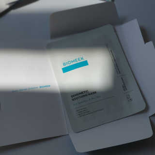 바이오믹 BIOMEEK SENSIMETIC SOOTHING MASK.S — 5점을 준 리뷰어가 2020년 7월 올린 사용 사진
