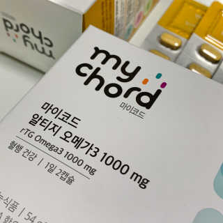 JW중외제약 마이코드 알티지 오메가3 1000 mg — 5점을 준 리뷰어가 2020년 9월 올린 사용 사진