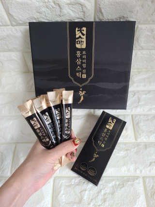 헬스업_천명진프리미엄홍삼스틱_10ml x 30포 — 5점을 준 리뷰어가 2020년 9월 올린 사용 사진