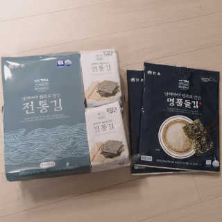 한촌몰 바다공작소 전통김_명품돌김세트 — 5점을 준 리뷰어가 2020년 10월 올린 사용 사진
