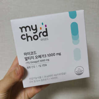 JW중외제약 마이코드 알티지 오메가3 1000 mg — 5점을 준 리뷰어가 2020년 9월 올린 사용 사진