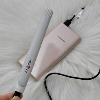 모즈헤어 휴대용 미니 고데기 — 5점을 준 리뷰어가 2020년 10월 올린 사용 사진