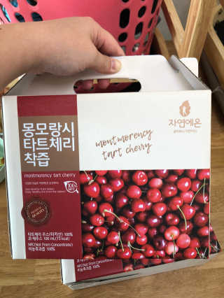 자연에온 몽모랑시 타트체리 착즙 100mL 10개입 2BOX — 5점을 준 리뷰어가 2020년 9월 올린 사용 사진