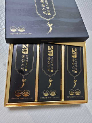 헬스업_천명진프리미엄홍삼스틱_10ml x 30포 — 5점을 준 리뷰어가 2020년 9월 올린 사용 사진